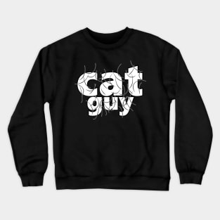 Cat Guy Black Hair Crewneck Sweatshirt